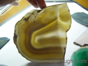 Natural Agate sliced rough