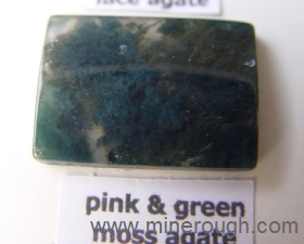 blue moss agate sample