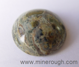 green jasper brecciated cabochon