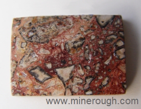 pink brecciated jasper sample