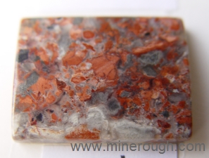 red brecciated jasper sample