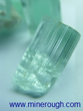 Aquamarine rough gemstone - single crystal
